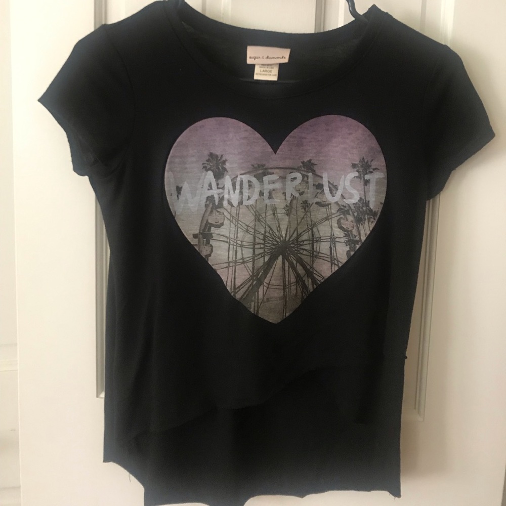 Black SHORT SLEEVED SHIRT